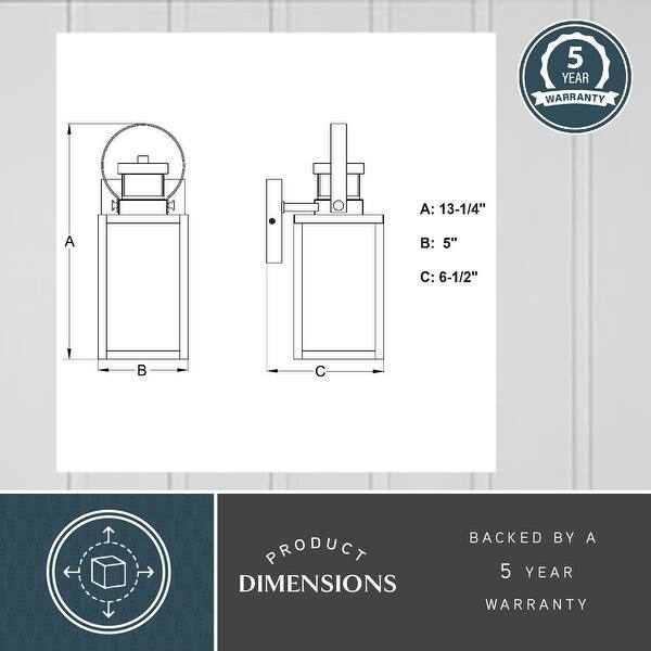 Vaxcel Lighting Medinah 13" Tall Outdoor Wall Sconce