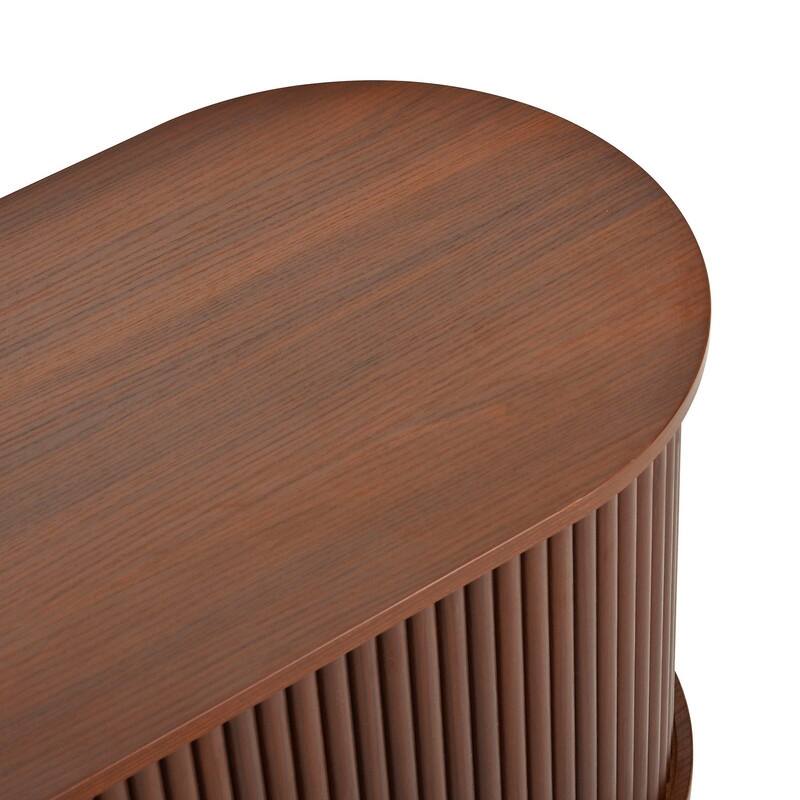 Farmhouse Wooden TV Stand up to 75" with Sliding Door and Adjustable Shelves for Modern Home Entertainment