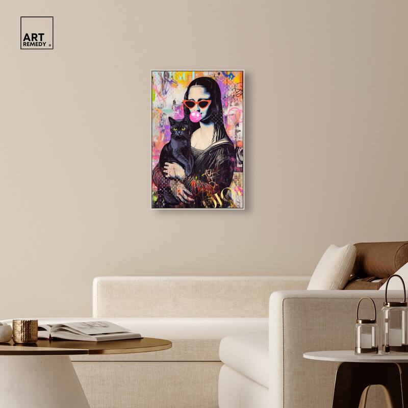 Classical Gal and Her Companion Canvas by Art Remedy