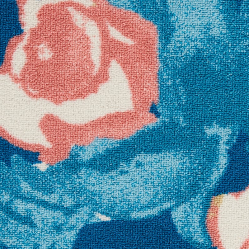 Waverly Sun N' Shade Botanical Floral Garden Farmhouse Indoor/Outdoor Area Rug