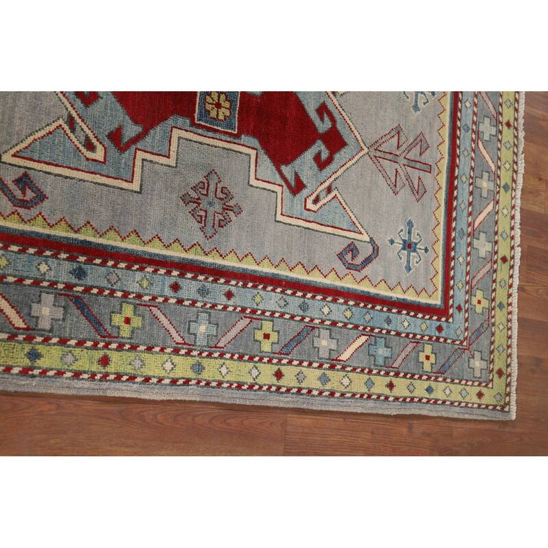 Kazak Accent Rug Oriental Handmade Wool Carpet - 3'3" x 5'0"