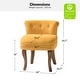 preview thumbnail 28 of 51, Xacobo Modern Velvet Tufted Vanity Stool with Wood Base by HULALA HOME