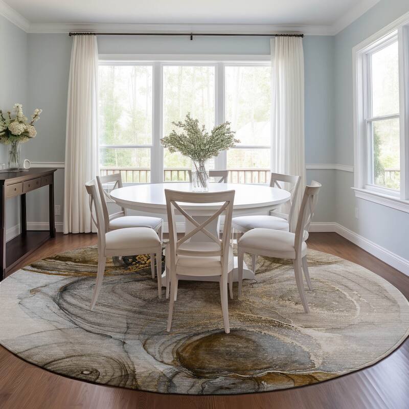 Varo Contemporary Abstract Weather Resistant Classic Meets Modern Outdoor Rug
