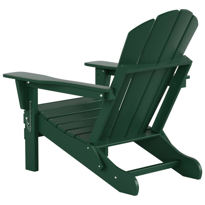 POLYTRENDS Laguna All Weather Poly Outdoor Adirondack Chair - Foldable (Set of 4)
