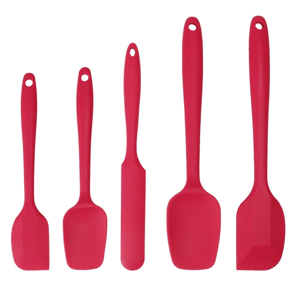 Bene Casa 14 Nylon Spoon with Wooden Handle, Red