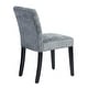 preview thumbnail 3 of 43, Modern Simple Set of 2 Modern Comfortable Upholstered Foam Fabric Dining Chairs with Solid Rubber Wooden Legs for Dining Room