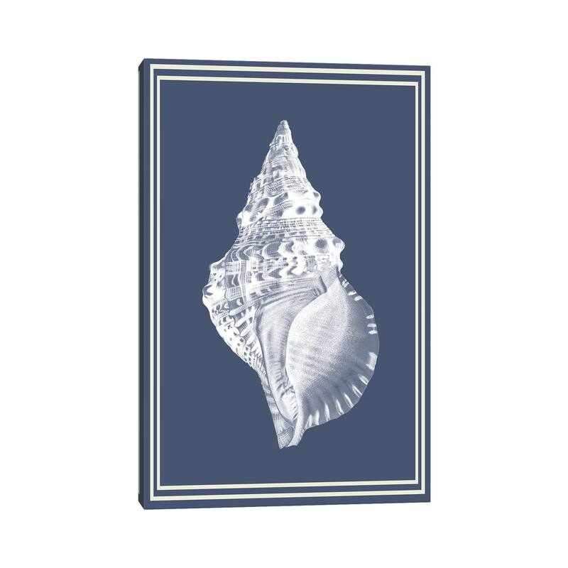 iCanvas "Mixed Nautical White On Indigo Blue III" by Fab Funky Canvas Print