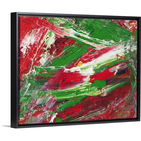 Shop Oil Painting In Red Green And White Colors Front View