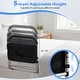 preview thumbnail 9 of 8, Gymax Bed Rails for Elderly Adults Height Adjustable Bed Assist Safety - Black & Sliver