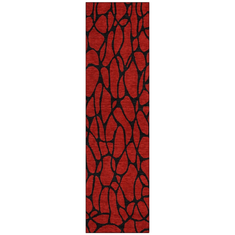 Machine Washable Indoor/ Outdoor Contemporary Chantille Rug