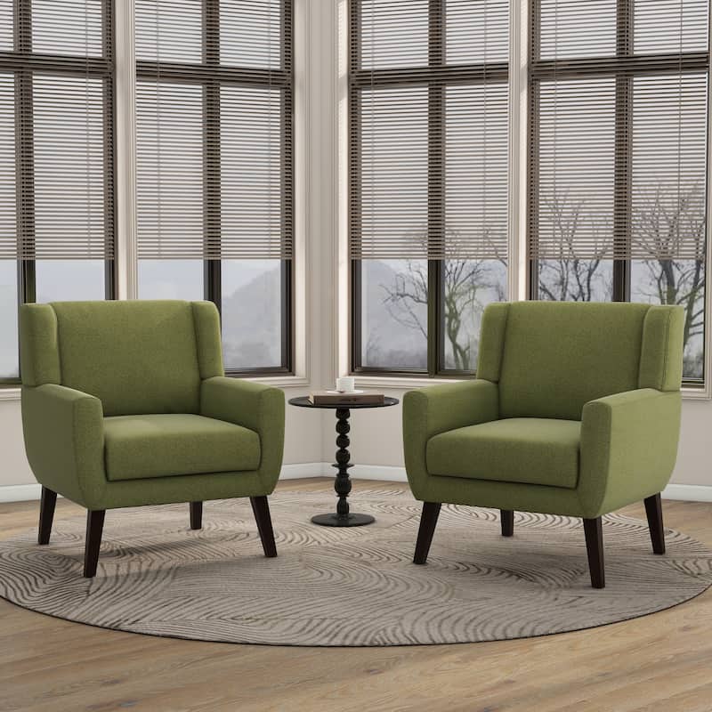 Modern Armchair Upholstered Accent Chair Set of 2