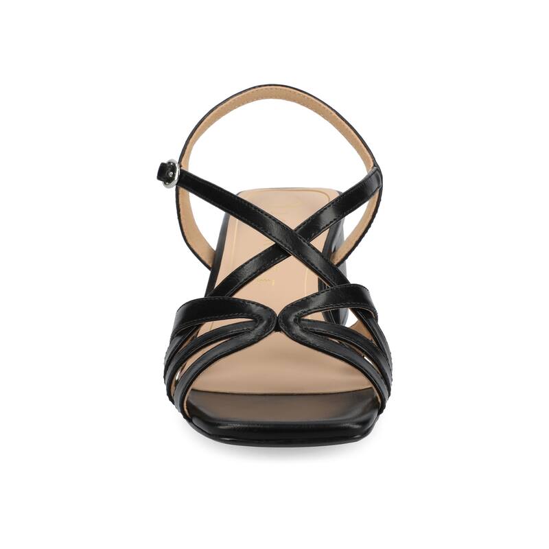 Journee Women's Shyla Dress Sandals - Black - 9.5