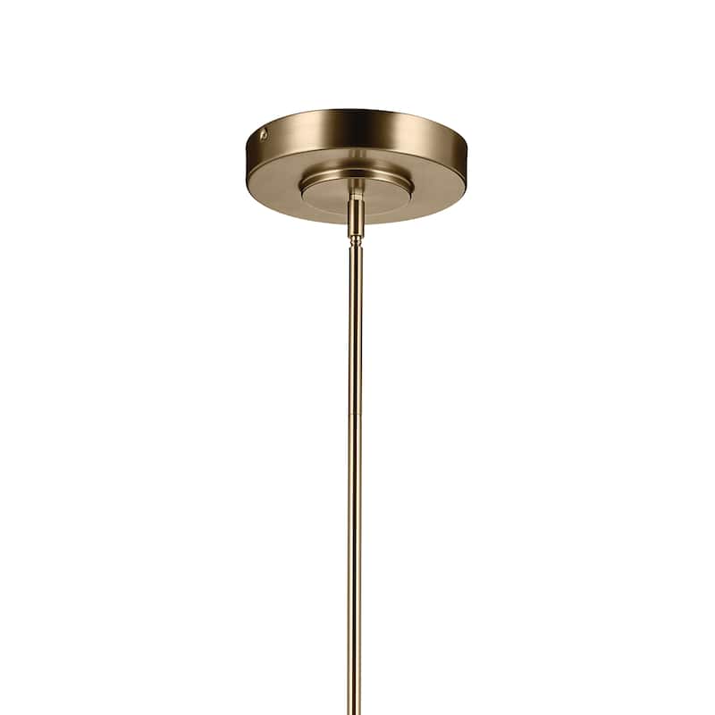 Riven 60.25 Inch LED 1 Light Linear Chandelier with Clear Fluted Glass in Champagne Bronze