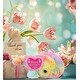 preview thumbnail 6 of 4, DolliBu Happy Mother’s Day Plush Rainbow Whale with Pink Heart Message - 7 inches