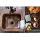 preview thumbnail 6 of 4, Sinkology Angelico Copper 15" Single Bowl Drop-In Kitchen Sink with 1 Hole