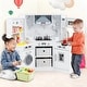 preview thumbnail 5 of 27, Costway Wooden Kids Play Corner Kitchen with Realistic Lights & Sounds - See Details