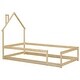 preview thumbnail 48 of 56, Twin Size Wood bed with House Shaped Headboard Floor Bed with Fences
