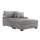 preview thumbnail 116 of 116, Modular Armchair and Ottoman Set with Adjustable Headrest, Flannel Upholstery