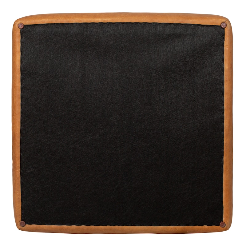 Poly & Bark Sequoia Ottoman - Full Grain Genuine Italian Leather