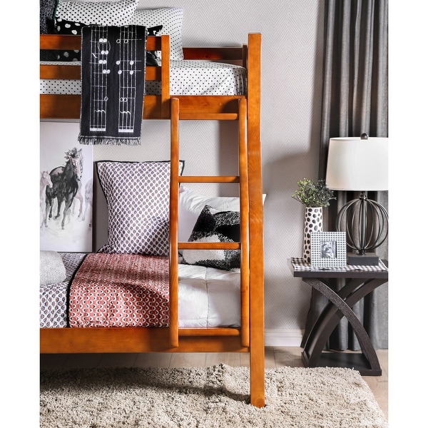Furniture of america columbia twin xl over queen bunk bed sale