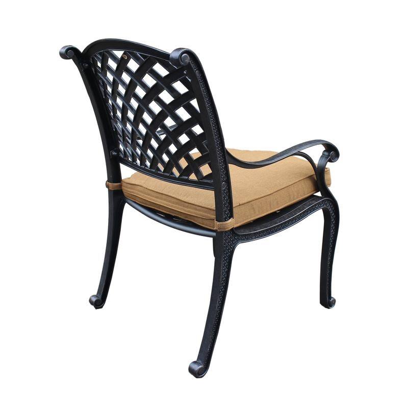 Ventura Cast Aluminum Dining Arm Chair with Cushion