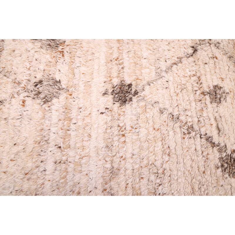 ECARPETGALLERY Hand-knotted Tangier Beige Wool Rug - 5'0 x 8'0