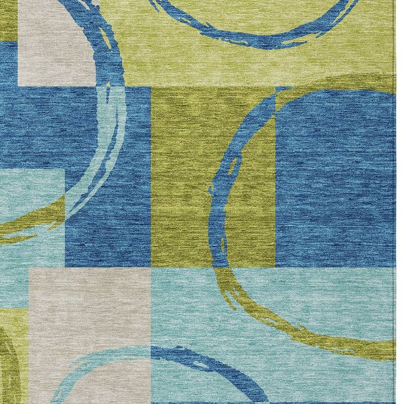 HomeRoots Geometric Modern Rectangle Outdoor Rug
