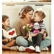 preview thumbnail 4 of 3, DolliBu Happy Mother’s Day Super Soft Plush Red Plaid Outfit Moose - 9 inches