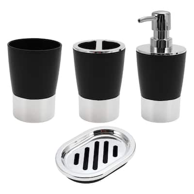 Plating Soap Pump Dispenser Set for Bathroom for Laundry Rooms 1 Set
