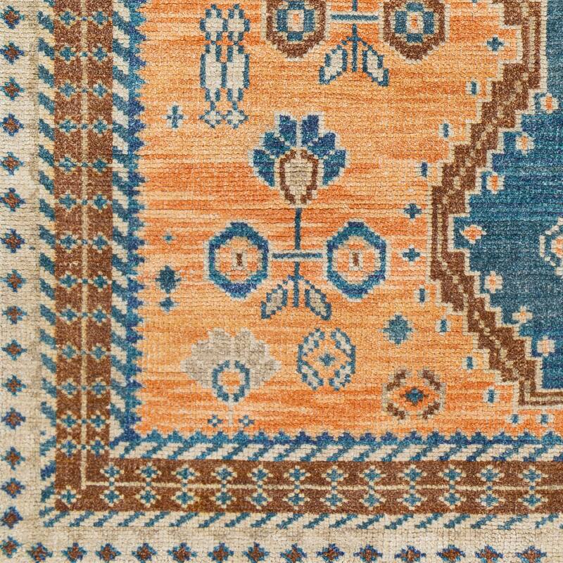 Dipti Handmade Vintage Oriental Wool & Viscose Area Rug
