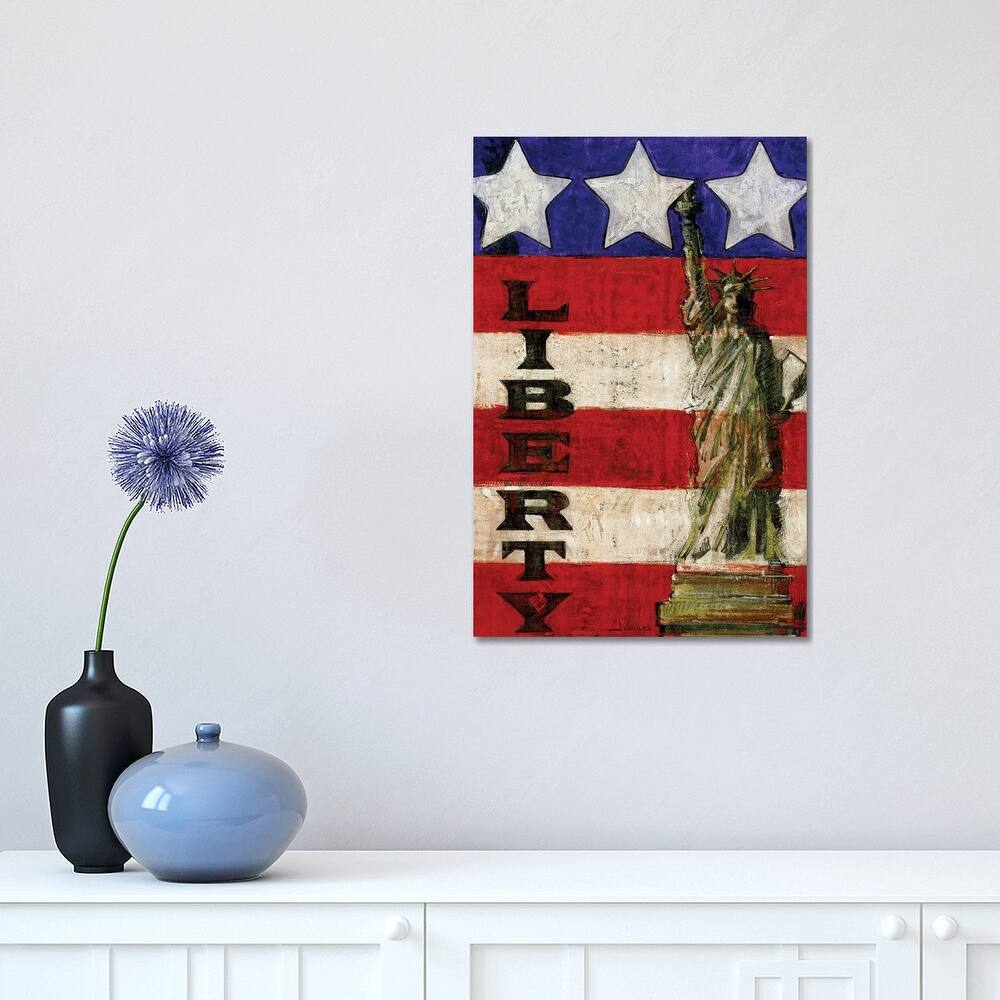 iCanvas "Miss Liberty's Stripes" by J. Charles Canvas Print