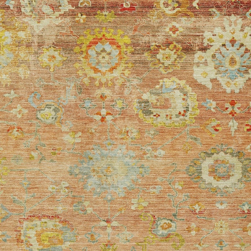 HomeRoots Floral Traditional Rectangle Outdoor Rug