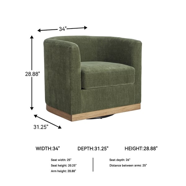 Signature Design by Ashley Jersonlow Forest Green Swivel Chair - 34" W x 31.25" D x 28.88" H