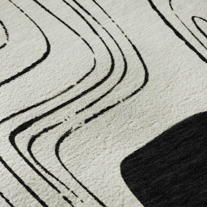 Premium Washable Super Soft Contemporary Elements Mayfield Rug