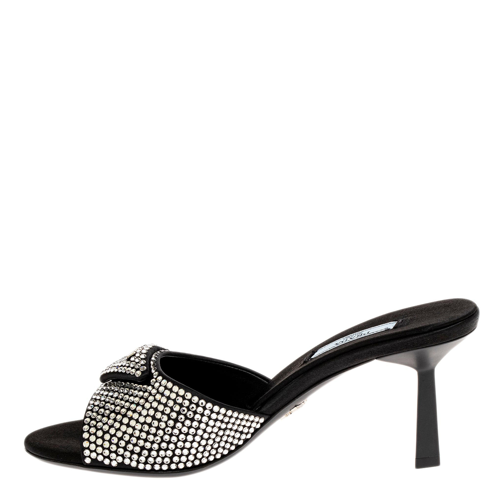 Prada Crystal Embellished Mules - Overstock - 43005288