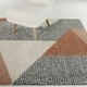 preview thumbnail 25 of 28, Merril Mid-century Modern Color Block Shag Area Rug