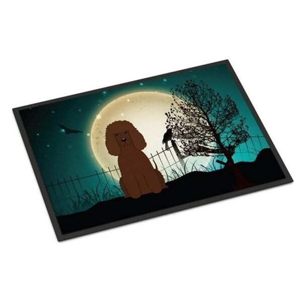 Carolines Treasures BB2253JMAT Halloween Scary Irish Water Spaniel Indoor or Outdoor Mat 24 x 0.25 x 36 in.