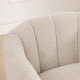 preview thumbnail 9 of 15, Boucle Modern 360° Swivel Barrel Chair with Chenille Cushions and Pocket Spring Seat