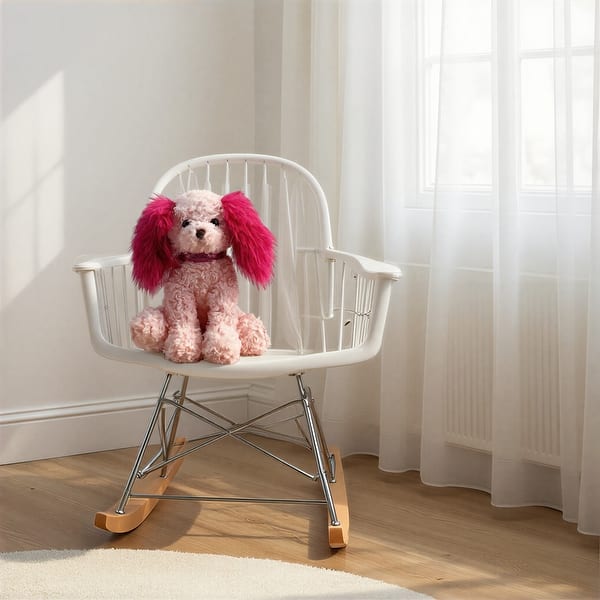 slide 2 of 3, Plush Dog - 10.0"L x 11.0"W x 12.0"H Pink