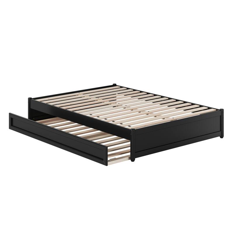 Barcelona Panel Platform Bed with Twin Trundle