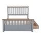 preview thumbnail 20 of 24, Full Wood Platform Bed with Drawers - Classic Pine Wood Construction