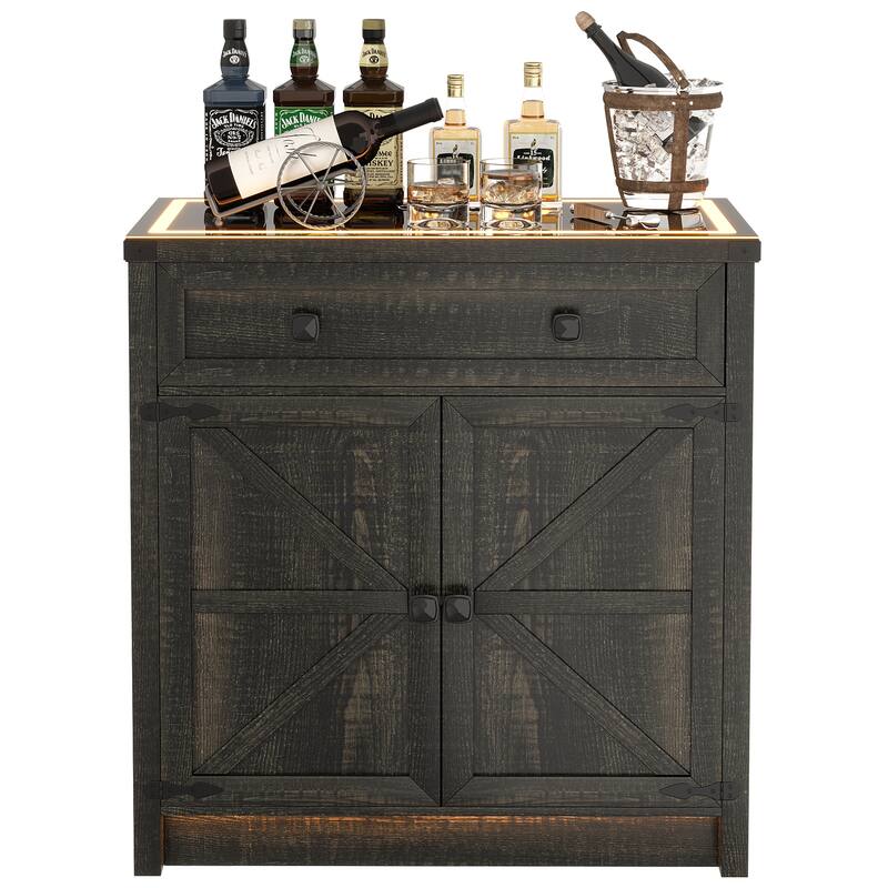 31.5" Wide Sideboard With Led Light