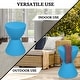 preview thumbnail 117 of 143, Boyd Round Side Table with Ribbed Design Base - Accent Hourglass End Table with Removable Lid for Living Room & Bedroom