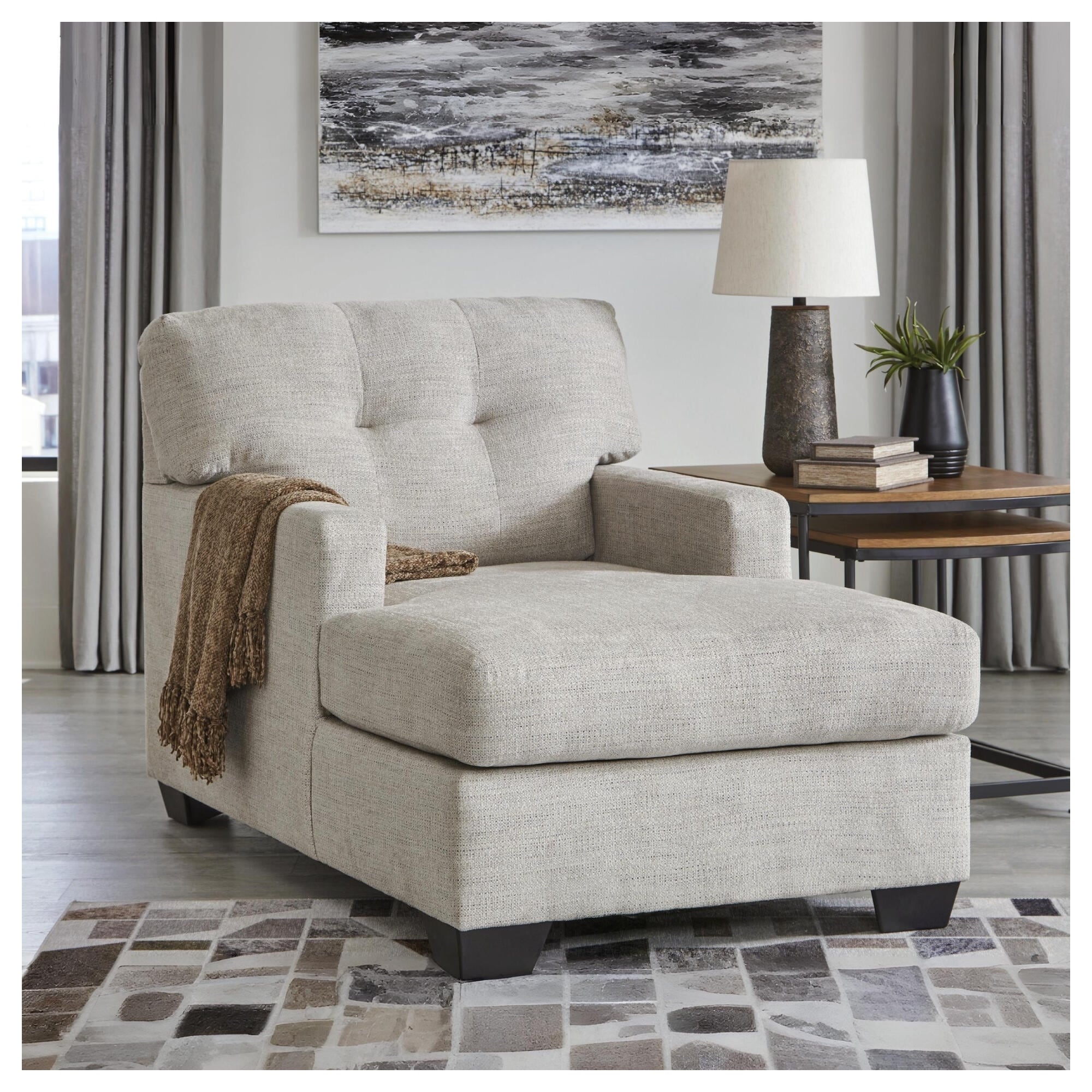 Signature Design by Ashley Mahoney Chaise - 35"W x 62"D x 37"H