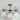 3-Light Semi-Flush Mount Ceiling Light Hammered Textured Glass Shades - Dia.20.47inch
