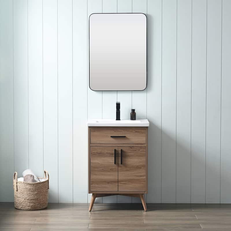 Sudio Design Bathroom Vanity Nelson Collection - 24" Single Sink - Light Walnut