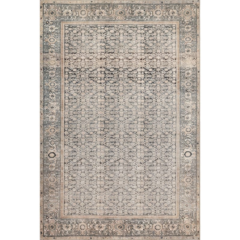 Momeni Ariana Traditional Oriental Polyester Area Rug - 8'5" X 12' - Charcoal