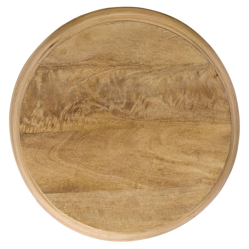 SAFAVIEH Home Katiely Wood Top Stool - 17"W x 17"D x 18"H