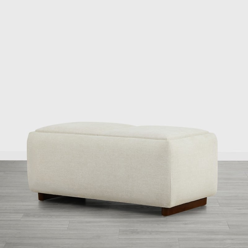 Spruce & Spring Bart Storage Ottoman Bench Rectangle Footrest