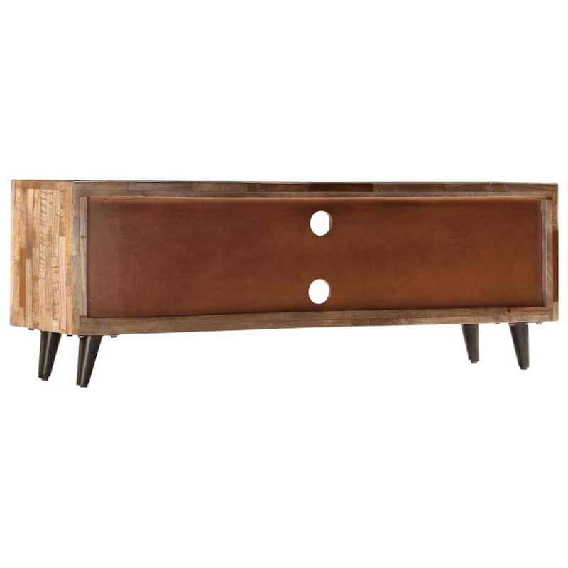 vidaXL TV Stand 46.5"x11.8"x15.7" Solid Wood Mango